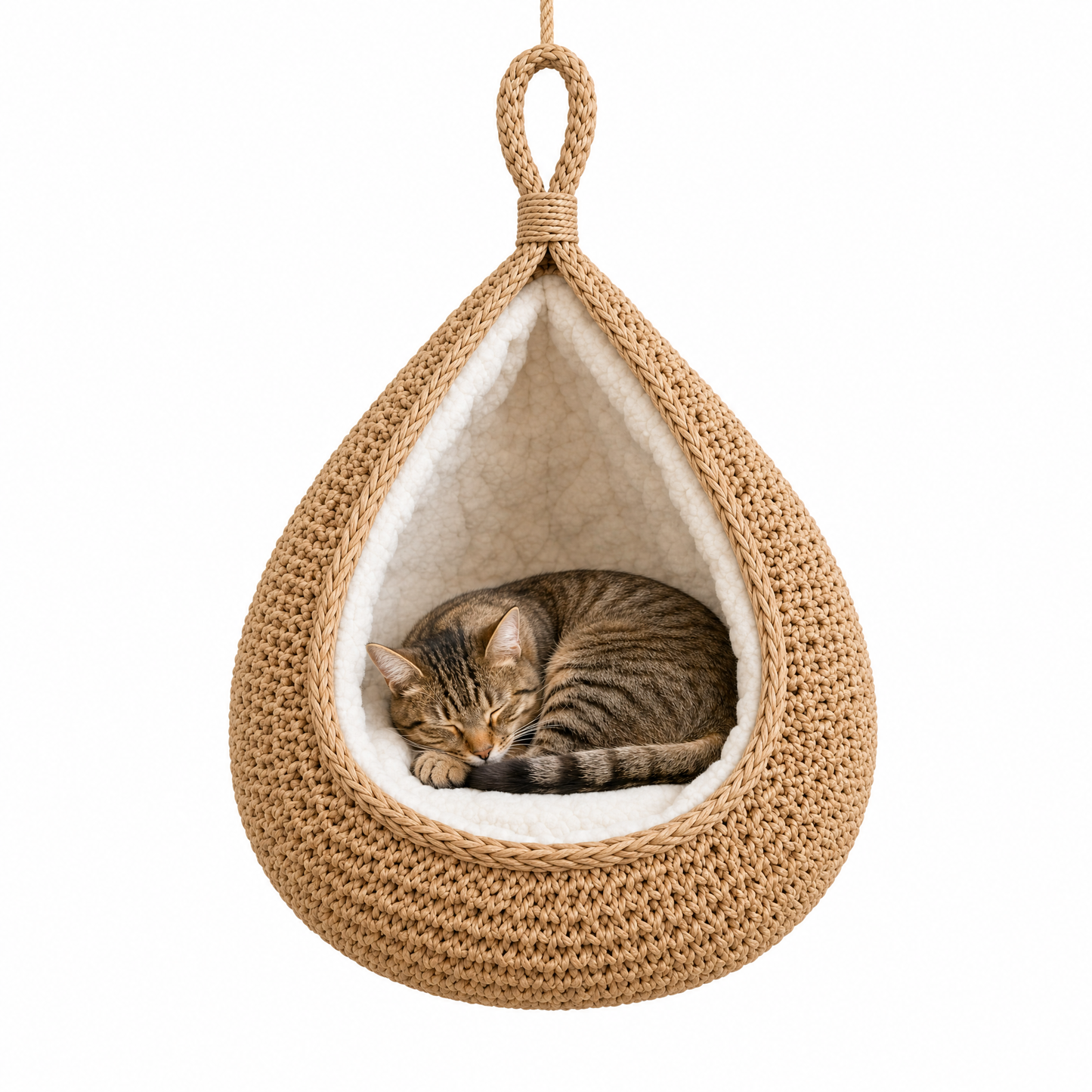 KittySkyNest™ - Handwoven Hanging Cat Cocoon